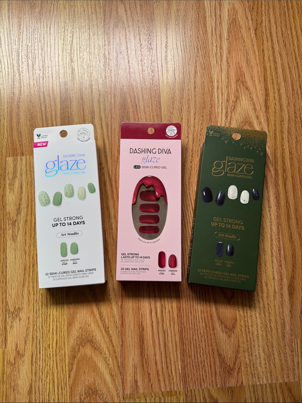 ✨ Dashing Diva - Glaze Gel Nail Strips - Bundle of 3 Sets - NEW